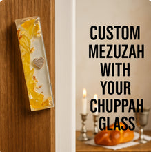 Load image into Gallery viewer, Smashed Glass Mezuzah - Arch

