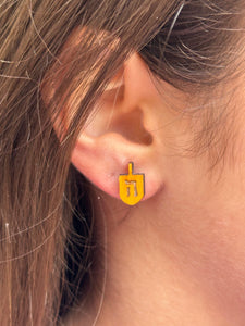 Dreidel Earrings