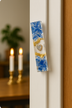 Load image into Gallery viewer, Smashed Glass Mezuzah - Waves
