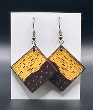 Load image into Gallery viewer, Chocolate Covered Matzah Earrings

